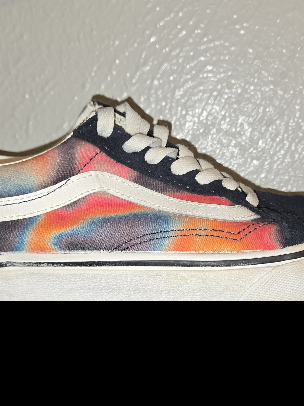 Vans Kids Low-Top Sneakers with Multicolor Tie-Dye Panels